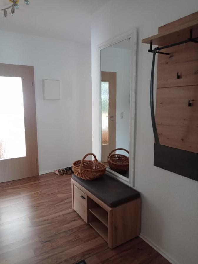 Ferienwohnung Greifenbach, Gartennutzung, Haustiere Willkommen Geyer ภายนอก รูปภาพ
