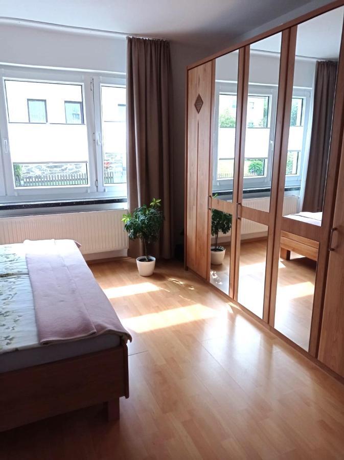 Ferienwohnung Greifenbach, Gartennutzung, Haustiere Willkommen Geyer ภายนอก รูปภาพ